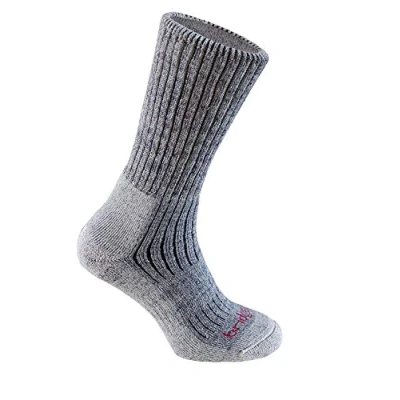 Image of Bridgedale Merinofusion Trekker Men&#039;s Socks For Hiking and Trekking Mid Weight (Medium, Stone Grey)