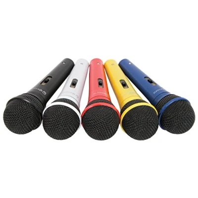 Image of QTX 173.854UK Coloured Microphones (Set of 5)