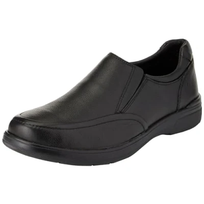 Image of Hush Puppies Matthew Mens Classic Slip On Shoes, Black, 9 UK