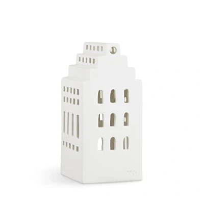 Image of HAK Kähler Tea Light Holder, Ceramic, White, 17 x 8 cm