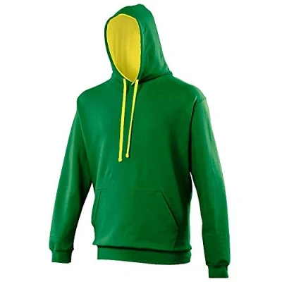 Image of AWDis Men&#039;s Varsity Hoodie, Multicoloured (Oxford Navy/Sunshine Yellow), X Large