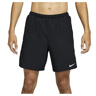 Image of Nike CZ9060 M NK DF Challenger Short 72IN1 Shorts Mens Black/Reflective silv S