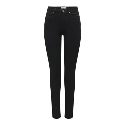 Image of ONLY Women&#039;s Onlroyal Hw Sk Zip Poc DNM PIM Jeans, Washed Black, XS/ 30L