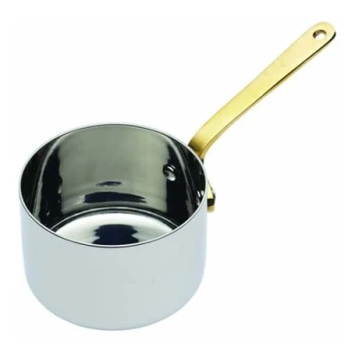 Image of MasterClass MCCMSAUSS Professional Stainless Steel Mini Saucepan / Sauce Serving Pot, 6.5 cm (2.5&quot;), Silver