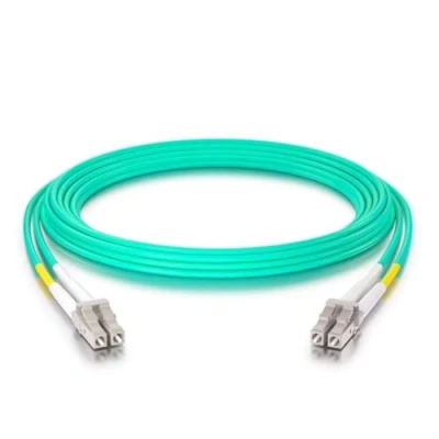 Image of 10Gtek Fiber Patch Cable LC to OM3 10Gb/Gigabit Multi Mode Jumper Duplex 50/125μm LSZH Optic Cord for SFP Transceiver, Aque, 5 Meter(16.5 ft)
