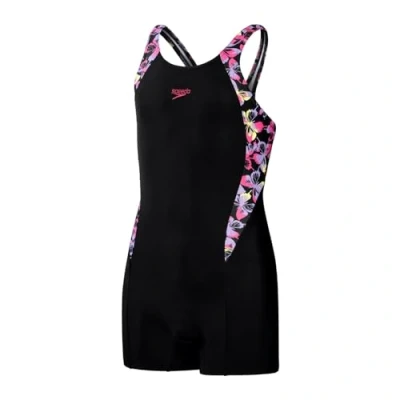 Image of Speedo Kids Pt PNL Lsut Baby Swim Suit Black/Pink 5 6 Years