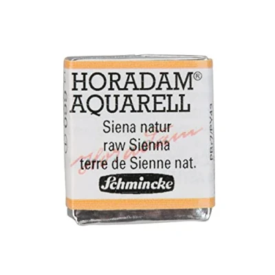Image of Schmincke HORADAM® AQUARELL Finest Artists&#039; watercolours, 660 Raw Sienna, 14 044, 1/2 pan