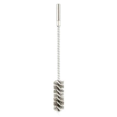 Image of kwb round wire brush/ cylindrical brush fine, corrugated, steel wire, Ø 38 mm for metal and stone, drilling machine incl. 8 shaft, tube kettle/heater, 1 piece