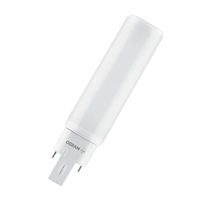 Image of OSRAM Dulux D 13 LED lamp for G24D 1 base, 5 Watt, 1000 Lumen, Warm white (3000K), rotatable, replacement conventional 13W bulb