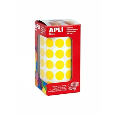 Image of Yellow Stickers 15.0 mm on Roll