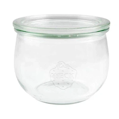 Image of SET OF SIX 580ml Tulip Weck Jars. German Made Classic Design. Model 744