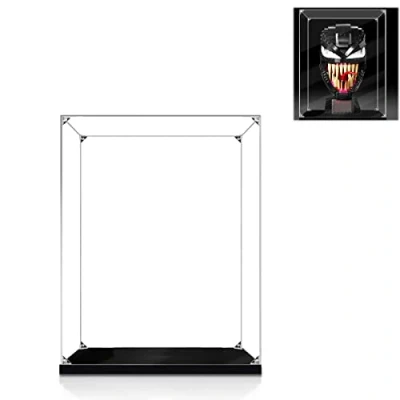 Image of Hosdiy Acrylic Display Case for (Venom/Darth Vader Helmet) Model Lego 76187 / 75304 (Only Case, No Building Set)