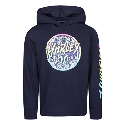 Image of Hurley Boy&#039;s Long sleeved T shirt Hooded Sweatshirt, Black, 8 Years UK