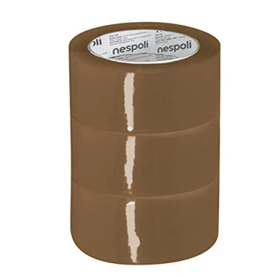 Image of Nespoli Tower 3 Havana Packaging Ribbons 50 mm x 66 m
