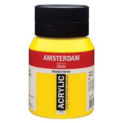 Image of Amsterdam Standard Series Acrylic Jar 500 ml Transparent Yellow Medium 272 (17722722)