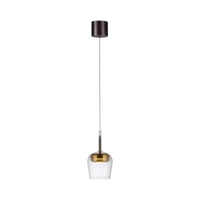 Image of Q Smart Home Paul Neuhaus LED pendant light Kon gold coloured Ø 21 cm