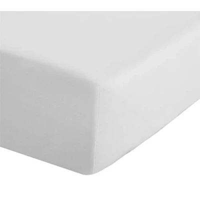 Image of Catherine Lansfield Easy Iron Percale Combed Extra Deep Double Fitted Sheet White