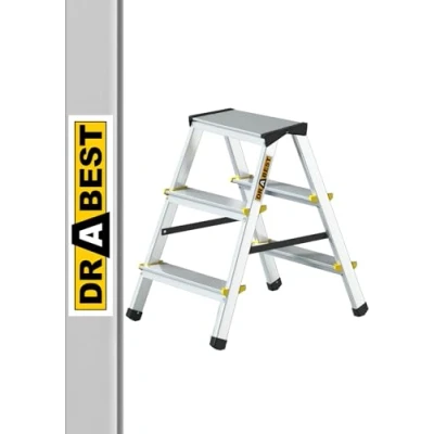 Image of Aluminium Ladder, 2 Sides, 3 Steps, Load Capacity 150 Kg