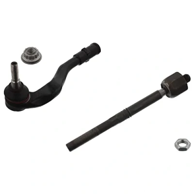 Image of 4G0423810A, 4G0423810AS2 Tie Rod FEBI BILSTEIN 43795 Front Axle Left with lock nuts AUDI: A6 C7 Allroad, Q5