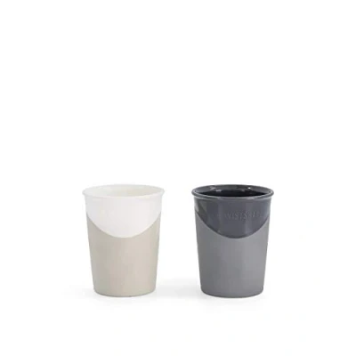Image of Twistshake 2X Baby Learning Cup, Feeding BPA Free, 170ml, Black/White