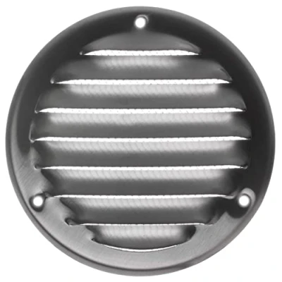 Image of LIRAST 100mm Vent Cover Stainless Steel 4 inch Wall with Insect Mesh Round Ceiling Soffit Vents External Metal Ventilation Grilles Air Covers for Walls