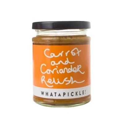 Image of What A Pickle Carrot and Coriander Relish, 290g Suitable for Vegetarians Vegans Gluten Free