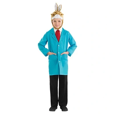 Image of Fun Shack Kids White Rabbit Costume Girls Book Character Fancy Dress Childrens World Day for Boys Small