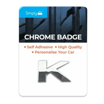 Image of 81x &#039;K&#039; Simply Chrome Badge CB11