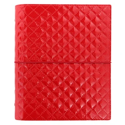 Image of Filofax A5 Domino Luxe organiser red
