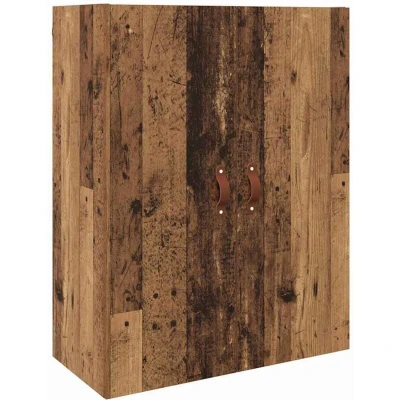 Image of vidaXL Wall Mounted Cabinet Brown 69.5 x 34 90 cm Engineered wood