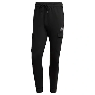 Image of adidas Sportswear Essentials Cargo Tracksuit bottoms, Men&#039;s, Size: Medium, Black/white