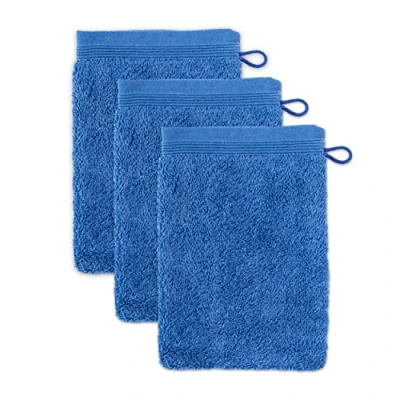 Image of Möve Superwuschel Wash Mitt 15 x 20 cm 100% Cotton Natural Set of 3
