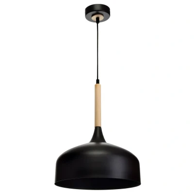 Image of Milagro Dome Pendant Lamp Taylor Black 1xE27 60W