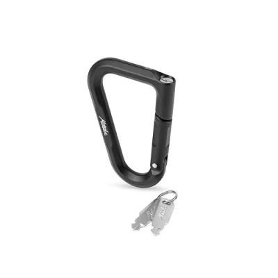 Image of Matador BetaLock (Black) Locking Carabiner Clip &amp; Travel Lock 2 in 1; TSA for Luggage Travel; Heavy Duty w/Keys Included, Great EDC, Backpacking, Hiking, Camping