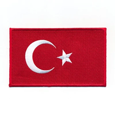 Image of hegibaer 0633 Mini Turkey Flag Sew On / Iron Patch 30 x 20 mm
