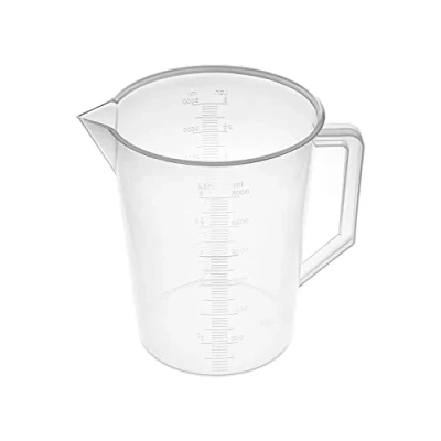Image of Othmro 3000ml Plastic Measuring Cup, Graduated Beaker Large 3L Jug with Handle for Baking Cooking Kitchen Lab Measure Tool 1pc