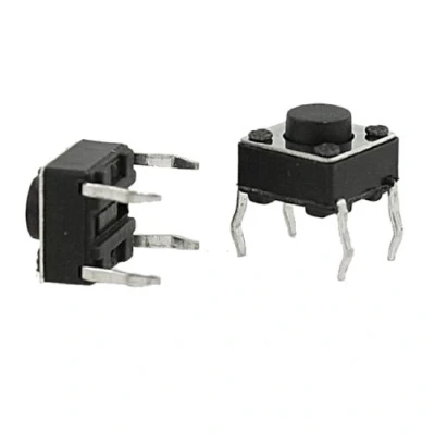 Image of sourcingmap 100 Pcs 6x6x4.5mm Panel PCB Momentary Tactile Tact Push Button Switch 4 Pin DIP