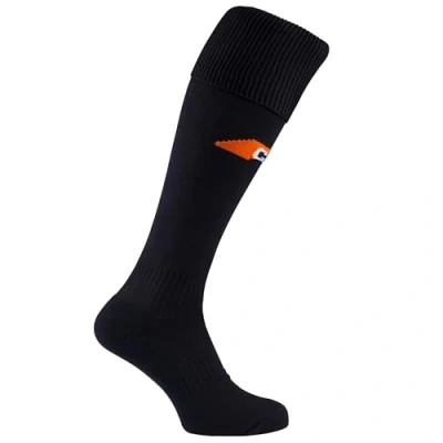 Image of Mens Black Grays Anti Bunching System G550 Durable Hockey Teamwear Sock Size S