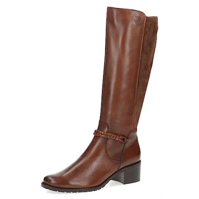 Image of Caprice Women&#039;s 9 25508 41 Heel Boots, Camel Comb, 5.5 UK