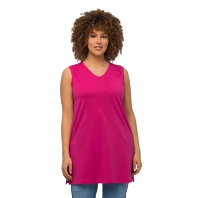 Image of Ulla Popken Women&#039;s Basic V Top t Shirts, Navy Blau, 36 38