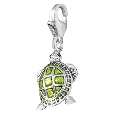 Image of Thomas Sabo Women Charm Pendant Turtle Club 925 Sterling Silver 0837 007 6