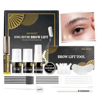 Image of Brow Lifting Kit, Lift Set Eyebrow Kit Professional Semi Permanent Perming Lamination Long Lasting for Salon &amp; DIY At Home