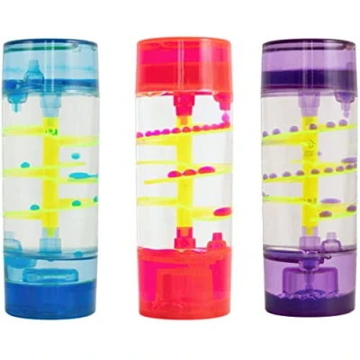 Image of Liquid Sensory Spiral Dot Timer for Autism, Needs, ADHD, Stress Relief, Anxiety. Autism Special Needs Fidget. Choice of Colour. (1pc Purple)