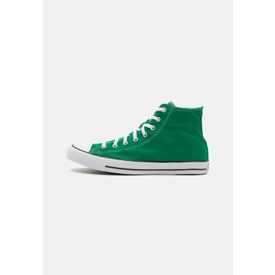 Image of Converse Chuck Taylor ALL STAR Unisex Hightop trainers, Size: 3, Amazon green/white Textile