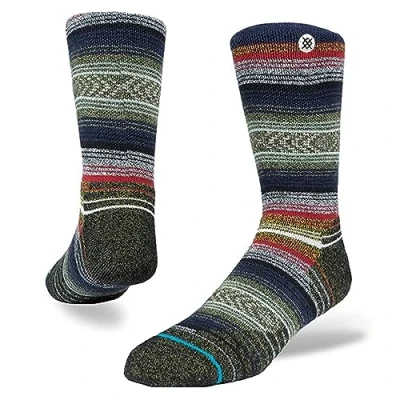 Image of Stance Crew Socks Merino Wool Windy Peaks, Black, Large