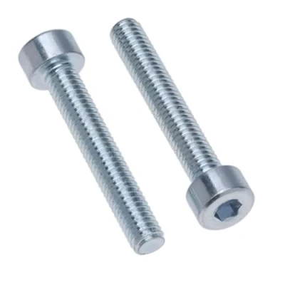 Image of Cylinder Head Cap Screws M8 Strenght Sleel Class 8.8 (Pack of 10) Zinc Plated Hex Hexagon Allen Socket Bolts Thread Fasteners Cylindrical Heavy Duty DIN912 (8mm x 25mm)