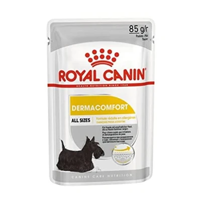 Image of Royal Canin Dermacomfort Wet Pouches Adult Dog Food in Loaf, 85g