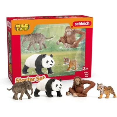 Image of SCHLEICH Wild Life Africa Starter Set Figurine for ages 3+, 4Pcs Miniature Figure Set, 2.5 x 24.7 18.6 cm, 42721, Toy Role play, Storytelling, Collecting