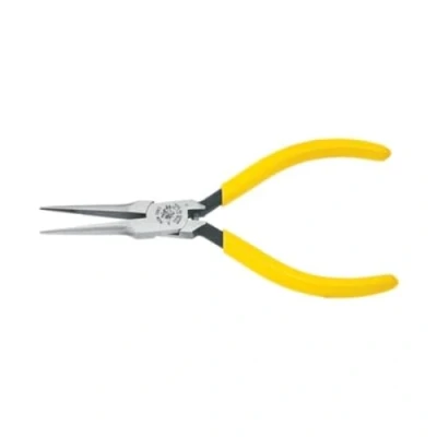 Image of Linemans Pliers, Needle Nose Side Cutters, Spring Loaded, 5 Inch with Knurled Jaw Klein Tools D318 51/2C