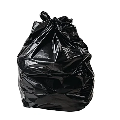 Image of 200x Jantex Heavy Duty Bin Bags Black 80Ltr Refuse Rubbish Sacks Liners Waste
